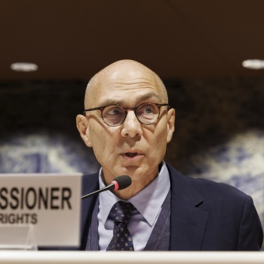 United Nations High Commissioner for Human Rights Volker Türk speaks at the UN in Geneva, Switzerland, November 16, 2023.
